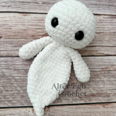 NO SEW Little Boo the Ghost Lovey amigurumi by Alter Ego Crochet