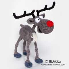 Rudolf the Reindeer amigurumi pattern by IlDikko