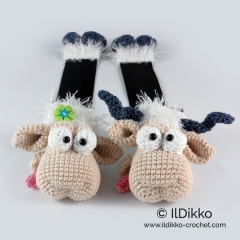 Baarney & Baarn the Sheep Bookmark amigurumi pattern by IlDikko