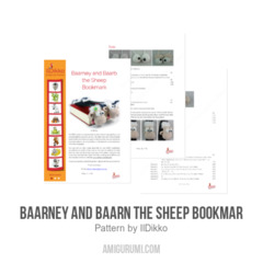 Baarney & Baarn the Sheep Bookmark amigurumi pattern by IlDikko