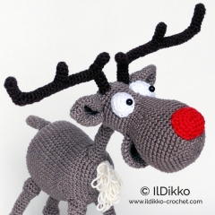 Rudolf the Reindeer amigurumi pattern by IlDikko