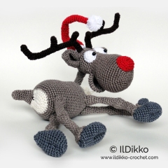 Rudolf the Reindeer amigurumi by IlDikko