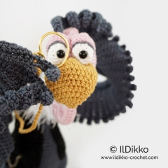 Vincent the Vulture amigurumi pattern by IlDikko