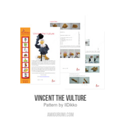 Vincent the Vulture amigurumi pattern by IlDikko