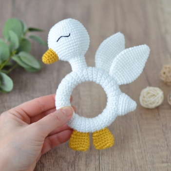 Duck Teething Toy amigurumi pattern by Elisas Crochet