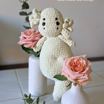 Cumulus the wind elemental amigurumi pattern by Cosmos.crochet.qc