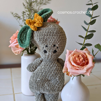 Freya the earth elemental amigurumi pattern by Cosmos.crochet.qc