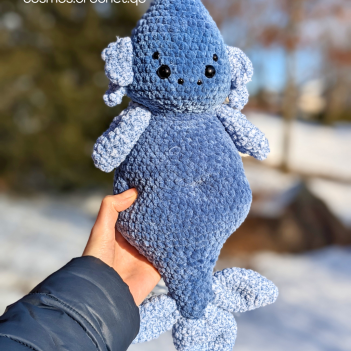 Triton the water elemental amigurumi pattern by Cosmos.crochet.qc