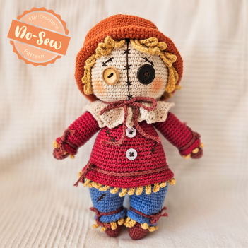 Stitches the Scarecrow amigurumi pattern by EMI Creations by Chloe