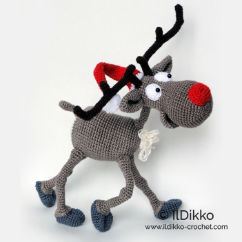 Rudolf the Reindeer amigurumi pattern by IlDikko