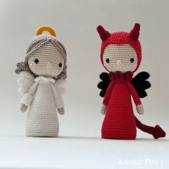 Angelina & Devilla amigurumi pattern by Amour Fou