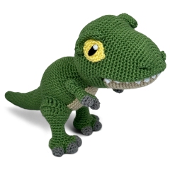 Tyrannosaurus amigurumi pattern by Sabrina Somers