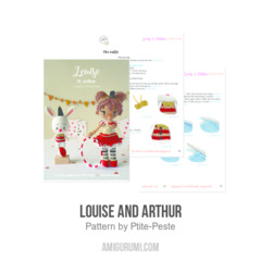 Louise and Arthur amigurumi pattern by P'tite Peste