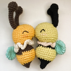 Insects Chibi Bee, Moth & Ladybug amigurumi by Mongoreto