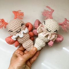 Insects Chibi Bee, Moth & Ladybug amigurumi pattern by Mongoreto