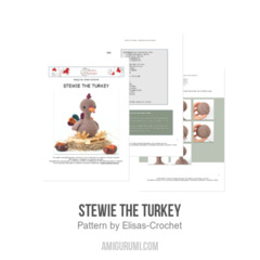 Stewie the Turkey amigurumi pattern by Elisas Crochet