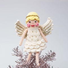 Angel and Star tree toppers amigurumi pattern by Make Me Roar