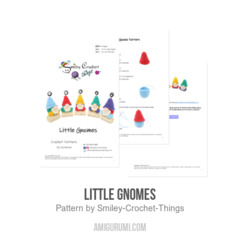 Little Gnomes amigurumi pattern by Smiley Crochet Things