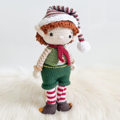 Peppermint the Festive Elf amigurumi pattern by Bluesparrow Handmade