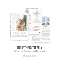 Addie the Butterfly amigurumi pattern by Bluesparrow Handmade