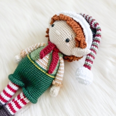 Peppermint the Festive Elf amigurumi pattern by Bluesparrow Handmade