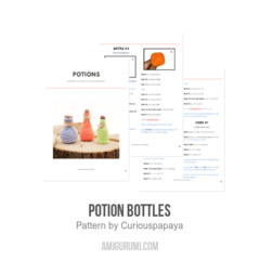 Potion Bottles amigurumi pattern by Curiouspapaya