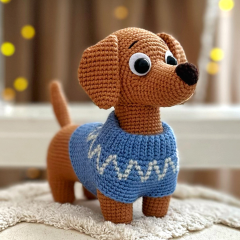 Dachshund amigurumi pattern by Mommy Patterns