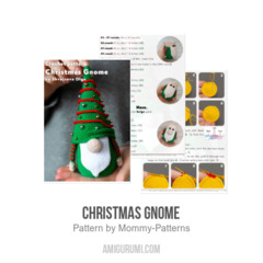 Christmas Gnome amigurumi pattern by Mommy Patterns