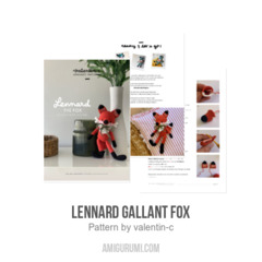 LENNARD gallant fox amigurumi pattern by valentin.c