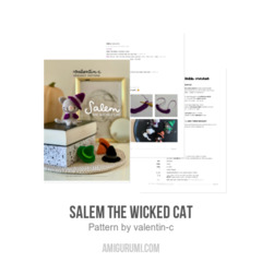 SALEM the wicked cat amigurumi pattern by valentin.c