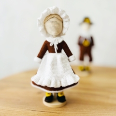 Pilgrims outfits amigurumi pattern by Fluffy Tummy