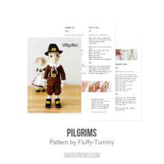 Pilgrims amigurumi pattern by Fluffy Tummy