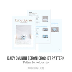 Baby Gyunini Zeroni Crochet Pattern amigurumi pattern by Hello Amijo