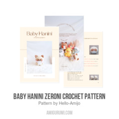 Baby Hanini Zeroni Crochet Pattern amigurumi pattern by Hello Amijo