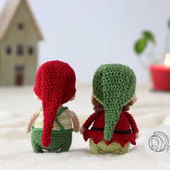 Christmas elves  amigurumi by yarnacadabra