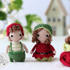 Christmas elves  amigurumi pattern by yarnacadabra