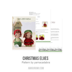 Christmas elves  amigurumi pattern by yarnacadabra