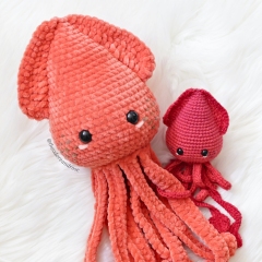 Suki The Little Squid amigurumi pattern by THEODOREANDROSE