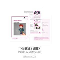 The Green Witch amigurumi pattern by CraftyGibbon