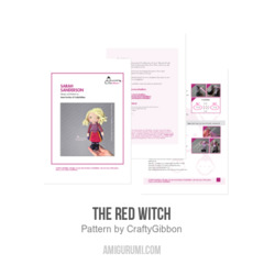 The Red Witch amigurumi pattern by CraftyGibbon