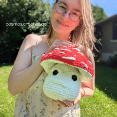 Murray the not so fungi  amigurumi pattern by Cosmos.crochet.qc