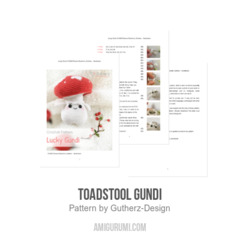 Toadstool Gundi amigurumi pattern by Gutherz Design