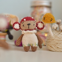 Autumn monkeys  amigurumi by O Recuncho de Jei