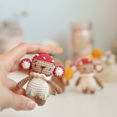 Autumn monkeys  amigurumi pattern by O Recuncho de Jei