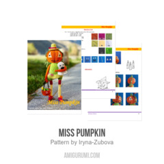 Miss Pumpkin amigurumi pattern by Iryna Zubova