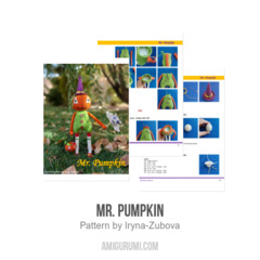 Mr. Pumpkin amigurumi pattern by Iryna Zubova