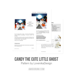 Candy the Cute Little Ghost amigurumi pattern by LovenikaDesign