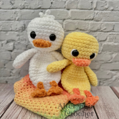 NO SEW Mr Duck the Snuggle Lovey amigurumi pattern by Alter Ego Crochet