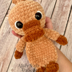 NO SEW Mr Platypus Snuggle Lovey amigurumi pattern by Alter Ego Crochet