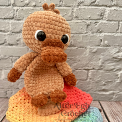 NO SEW Mr Platypus Snuggle Lovey amigurumi by Alter Ego Crochet